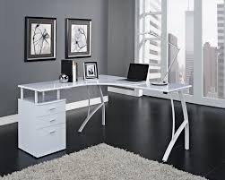 Black And White Office Table Black Or White Corner Computer Desk Home Office Pc Table With 3 Drawers L Shaped White Corner Desk Office Desk White Corner Computer Desk