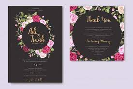 Elegant Wedding Card Design With Beautiful Roses Wreath Template Wedding Card Design Wedding Cards Floral Wedding Invitations