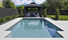 Valmar Europea Flex Prestige Fuzion Acero Flex Piscines Creusees Beton Realisation De Piscines Creusee Pool Houses Backyard Pool Backyard Pool Designs