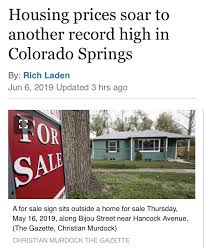 Housing Prices Soar To Another Record High In Colorado Springs Finding A House Colorado