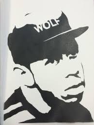 Tyler The Creator Stencil Stencil Street Art Pop Art Painting Tyler The Creator Black hair is an onion. tyler the creator stencil stencil