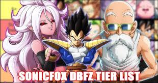 A collection of dragon ball z tier list templates. Sonicfox Releases Dragon Ball Fighterz Season 3 5 Tier List
