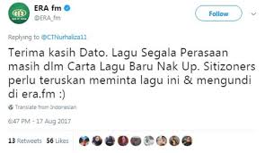 Undi lagu kegemaran anda di sini. Macam Dilupakan Sampai Tokti Kena Request Lagu Sendiri Kat Era Fm Apa Citer Ni Kisah Dunia