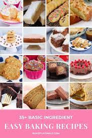 35 Easy Baking Recipes Slices Cookies Muffins Cakes Desserts Easy Baking Recipes Baking Recipes Easy Baking