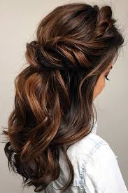 Pinterest Wedding Hairstyles Half Up Half Down On Brown Hair Bridal Hair Toronto Via Instagram Hair Styles Half Up Curls Long Hair Styles