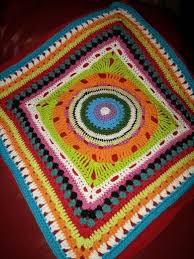 Farbenrausch Kissen 50x50cm Aus Baumwoll Resten Aufgenaht Auf Bezug Gurli Von Ikea Crochet Bunting Crochet Blanket Blanket