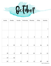 2022 Printable Calendar Watercolor Paper Trail Design