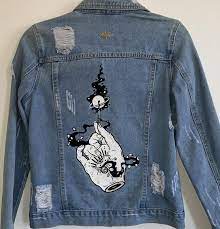 Custom Denim Jacket Painted Jean Jacket Painted Denim Jacket Personalized Denim Jacket Blue Jean Jacket Hand Paint Denim Jacket Custom Gifts In 2021 Diy Denim Jacket Custom Denim Jackets Painted Denim Jacket custom denim jacket painted jean jacket