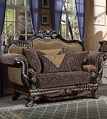 Wooden new sofa design 2021. Shilpi Handicrafts Wooden Sofa In Royal Work Handmade Amazon In Furniture