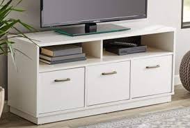 Top picks related reviews newsletter. Tv Stand For 50 Inch Tv White Wood With 3 Cabinet And Shelves Display Your Tv In Style Buy Online In Guernsey At Guernsey Desertcart Com Productid 98747447