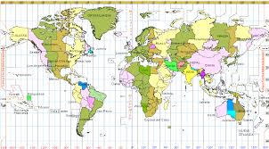 Horario Mundial Mapa Hora Actual Husos Horarios Horario Zonas Horarias