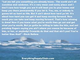 Rocky Speech The World Aint All Sunshine And Rainbows
