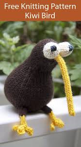 Free Knitting Pattern For Kiwi Bird Of New Zealand Toy Softie Animal Knitting Patterns Free Knitting Knitted Toys Free Patterns