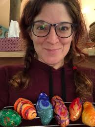 I'm returning to a primitive style. Hard not to overwork it. I want it to  look like it was found in an archeological dig. #StarPeople