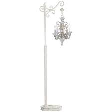 Four Light White Beaded Floor Stand Chandelier 64835 47388 Lamps Plus Chandelier Floor Lamp Crystal Floor Lamp Beaded Lamps