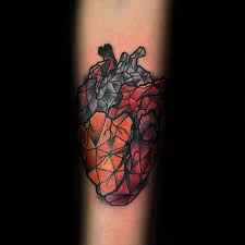 Each has special meaning and significance and is truly beautiful. 50 Geometric Heart Tattoo Designs For Men Symmetrical Ideas