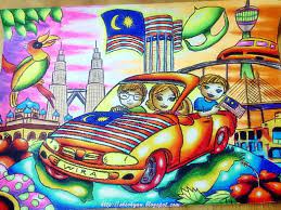 Hari kebangsaan and hari malaysia are both national holidays in malaysia. 10 Merdeka Samples Ideas Drawing Templates Oil Pastel Colours Kids Art Class