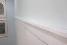 Chair rail moldings installed along the walls first came into use as a buffer to prevent the backs of chairs from hitting delicate plaster walls in dining rooms, where chairs were constantly being moved back and forth around the table. Beadboard Wall Shelf Ledge