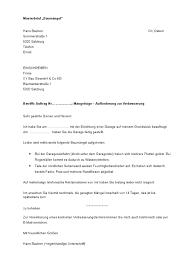Muster für die widerrufsbelehrung bei verbraucherbauverträgen nach anlage 10 zu artikel 249, § 3 abs. Musterbrief Baumaengel