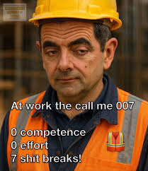 Oh this is my ex partner at work, he was always a bond guy