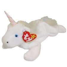 Ty Beanie Baby Mystic The Unicorn Irredescent Horn Furry Mane 8 Inch Mybeaniebabies Com