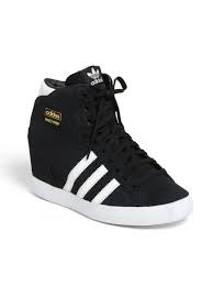 Adidas Black And Silver Shoes Shoes Heels Wedges Boots Sneakers Women Sneaker Heels Wedge Sneakers Womens Sneakers