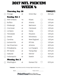Find our top nfl free picks against the spread. Print Brackets Nfl Fill Online Printable Fillable Blank Pdffiller