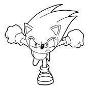 Kleurplaten Sonic Sega