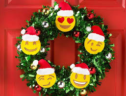 Diy Emoji Christmas Wreath And Tree Emoji Christmas Emoji Christmas Tree Holiday Crafts Christmas