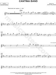 Go back to filtering menu. Cantina Band Alto Sax From Star Wars Sheet Music Alto Saxophone Solo In D Major Download Print Sku Mn0103983