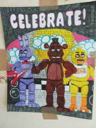 1 five nights at freddy's 1.1 main menu 1.2 gameplay 1.3 brightened 1.4 miscellaneous 2 five nights at freddy's 2 2.1 classic freddy gameplay 2.2 withered freddy gameplay 2.3 withered freddy brightened 2.4 death minigames 2.5 miscellaneous 3 five nights at freddy's 3 3.1 gameplay 3.2 minigames 3.3 miscellaneous 4 five. Fnaf Celebrate Poster By Furuderika159 On Deviantart