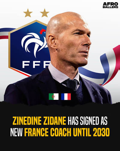 🇫🇷 OFFICIAL: Zinedine Zidane is the new France manager! He signed a  contract till 2030. IS HE GOING TO THE FRANCW TEAM TO THE NEXT LEVEL⁉️👀