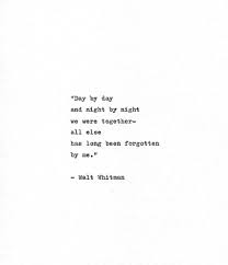 Walt Whitman Hand Typed Quote We Were Together Vintage Typewriter Print Letterpress Quote Leaves Of Grass American History Whitman Poem Typed Quotes Romantic Words Literary Quotes