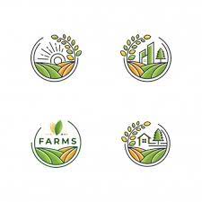 Premium Vector Farm Logo Collection Circle Logo Design Farm Logo Design Organic Logo Design