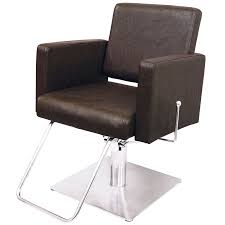 Piper Styling Chair With Square Base Brown In 2021 Chair Style Salon Chairs Salon Styling Chairs