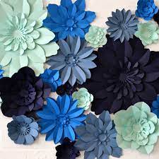Maybe you would like to learn more about one of these? Handmade Four Colour Paper Flower Wall Display By May Contain Glitter Notonthehighstreet Com