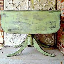 Painted Furniture From The Petticoat Junktion Vault Petticoat Junktion Vintage Drop Leaf Table Drop Leaf Table Painted Table