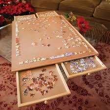 Standard Size Wooden Puzzle Plateau Smooth Fiberboard Work Surface Four Sliding In Toys Amp Hobbies Puzzles Puzzle Storage Puzzle Organization Puzzle Table