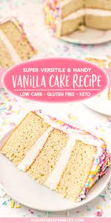 Add This Recipe To Your Low Carb Baking List This Low Carb White Recipe Is Perfect For Cake Sugar Free Cake Recipes Sugar Free Baking Gluten Free Cake Recipe
