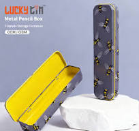 Custom High Quality Tinplate Stationery Storage Container ...