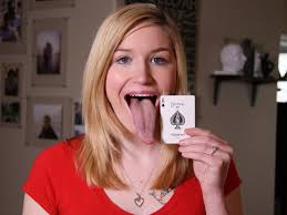 Adrianne Lewis: World's longest tongue? Photos, pictures