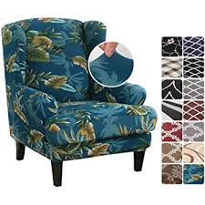 Free shipping on orders of $35+ and save 5% every day with your target redcard. Granbest Premium Water Repellent Wingback Chair Cover 2 Piece High Stretch Jacquard Fabric Wing Back Chair Slipcovers Wing Chair Cover Black Armchair Slipcovers Home Decor