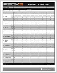 printable p90x workout schedule that