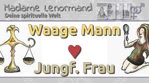 Zudem wird es dem waage mann obliegen, sie in die kunst der kultivierten erotik einzuführen und ihr dementsprechend sinnesfreuden. Waage Mann Jungfrau Frau Liebe