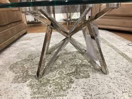 Runde couchtische online kaufen bei otto › große auswahl top service top marken ratenkauf & kauf auf rechnung möglich › jetzt bestellen! Runder Couchtisch Glas Metall Glastisch Rund Verchromt Couchtisch Rund Durchmesser 100 Cm
