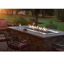 Fire pit kits, burners, rings, pans, fire pit & water feature Empire Carol Rose Outdoor Linear Fire Pit 60 Natural Gas Blazzing Fire