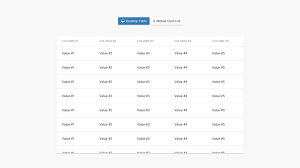Are you looking for codepen responsive table ? Responsive Bootstrap Card Table