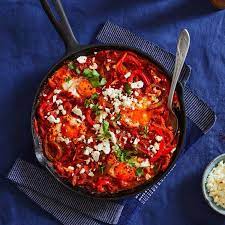 Shakshuka With Preserved Lemons Feta Bbc Good Food Magazine In 2021 Shakshuka Bbc Good Food Recipes Food Magazine