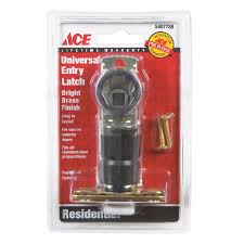 Ace Entry Latch Bright Brass Steel 4052