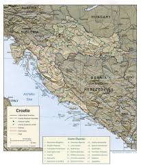 Guiate por croacia con este fantástico mapa que emula los monumentos más importantes de croacia mapa físico de croacia ver… Geografia De Croacia